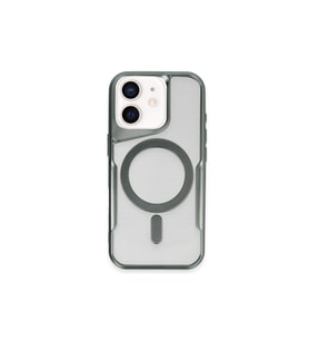 iPhone 11 Kılıf Boyi Magsafe Silikon Kapak - Yeşil