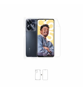 Realme C55 360 Derece Full Body Kaplama Ön Arka ve Yan Koruyucu Film