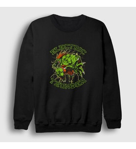 Presmono Unisex Siyah Blanka Oyun Street Fighter Sweatshirt 395428tt