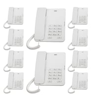 Karel TM140 Analog Masaüstü Kablolu Telefon 10'lu Fırsat Paketi Beyaz