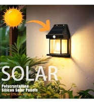 Solar Rustik Ampullü Duvar Lambası - Gün Işığı