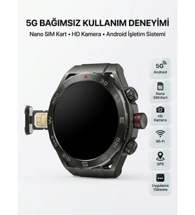 Sım Kartlı 5g Android Akıllı Saat Hd Kamera Wi-fi Gps Uygulama Yükleyebilen