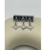 Çelik Silver Kalp Sallantılı Nomi Charm - 25crm70