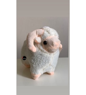 Sesli Kuzu Koç Peluş Oyuncak 25 Cm (Çok Renkli)