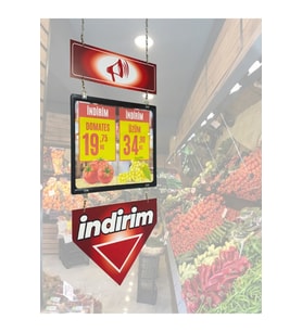 Anons İndirim Etiketi - Kırmızı