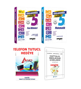 Ankara Yayıncılık 2025-2026 Müfredat 5 Sınıf Matematik - Fen Bilimleri Konu+Etkinlik+Ödev Testleri+Soru Bankası (Çok Renkli)