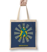 Bananaman Retro Japanese Bez Çanta Uzun Saplı