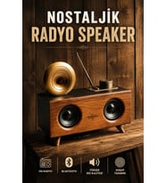 Nostaljik Görünümlü Bluetooth Bağlantılı Speaker