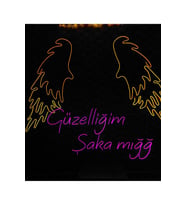 Güzelliğim Şaka mığğ Yazılı Neon Tabela