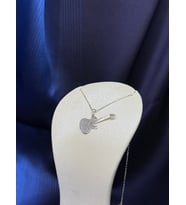 Minimal Gümüş Gitar Kolye