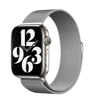 Apple Watch 38mm Uyumlu Kordon Hasır Metal Mıknatıslı Örgü Zore KRD-01 Kayış