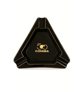 Cohiba 50. Yıl Siyah Porselen Üçlü Puro Küllüğü (Karışık)