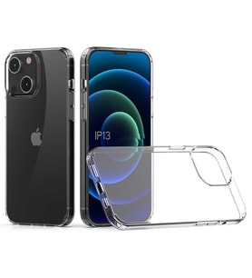 Apple iPhone 13 Mini Kılıf Şeffaf Lüx Ultra Koruma Silikon (Renksiz)