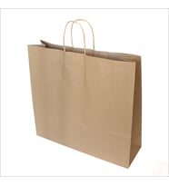 Büküm Saplı Kraft Çanta 40 x 44 x 13 cm, Natürel - 1 Adet (STD)