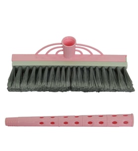 Plastik Fırçalı Saplı Camsil Set Karışık Renk Kod-170
