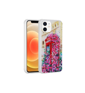 Apple iPhone 11 Uyumlu Kılıf Simli Desenli Kamera Korumalı Parlak Zore Popy Kapak