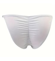 Erkek Beyaz Büzgülü Slip İç Giyim
