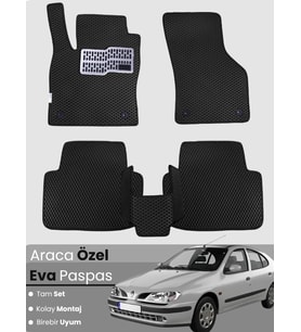 RENAULT MEGANE 1 (1995-2002) Uyumlu EVA Paspas Tam Set–Oto Paspas,Araca Özel