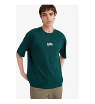 Defacto 26Y801002428 Koyu Yeşil Erkek T-Shirt F8155AX/GN465