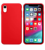Apple iPhone XR İçi Kadife Silikon Kılıf Kırmızı