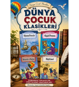 4 Kitaplı Dünya Çocuk Klasikleri Seti - 4. 5. 6. 7. ve 8. Sınıflar İçin Öğretmen Tavsiyeli Okumayı Sevdiren-10