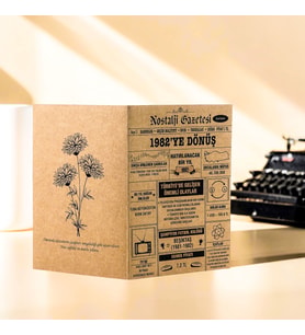 1982 Kraft Kutlama Kartı - Doğum Günü Kartı - Yıl Dönümü Kartı - Nostalji Gazetesi