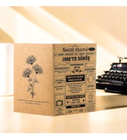 1982 Kraft Kutlama Kartı - Doğum Günü Kartı - Yıl Dönümü Kartı - Nostalji Gazetesi