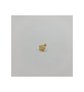 Cerrahi Çelik  Taşlı Pırıltılı Papatya Küpe Tragus Helix Kıkırdak Piercing