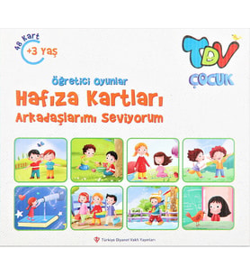 Öğretici Oyunlar Hafıza Kartları Arkadaşlarımı Seviyorum