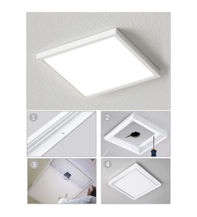 60x60 Sıva Üstü 60 Watt Led Panel, Beyaz Işık 6500k- Beyaz Çerçeve, Homojen Aydınlatma, 60cm X 60cm