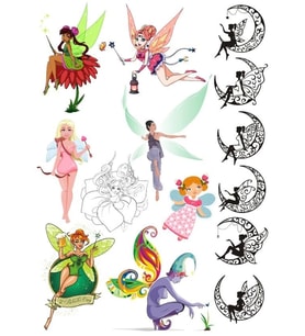 Peri Sticker Set-2 13 Parça Telefon, Tablet, Defter, Laptop Sticker