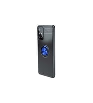 Samsung Galaxy S20 Plus Uyumlu Kılıf Zore Ravel Silikon Kapak (Siyah-Mavi)