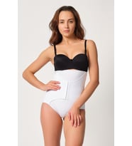BEYAZ MI Emay 2932 Double Karın Agraf Destekli Slip Lazer Korse
