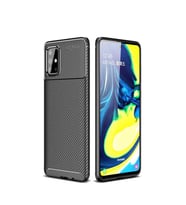Samsung Galaxy A51 Kılıf Esnek Soft Karbon Tasarım Legion Serisi (Siyah)