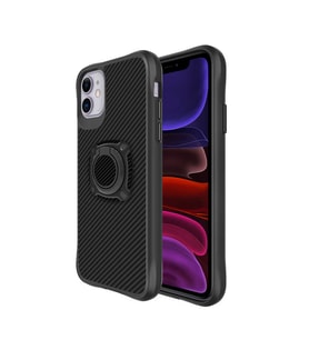 Apple iPhone 12 Uyumlu Kılıf Zore Timo Kapak (Siyah)
