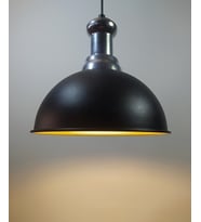 RİOLİGHT RETRO TEKLİ METAL SARKIT AVİZE ÇAP: 30CM (Siyah)