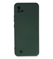 Realme C11 2021 Kılıf Nano içi Kadife Silikon - Koyu Yeşil