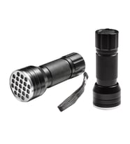 Ayt Powermaster Pm-6351 Uv Ultra Viyole Işıklı 21 Ledli 10 Cm Metal Pilli El Feneri Ultra Viole Para Kontrol Fener