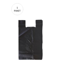 Siyah Hışır Atlet Poşet Mini Boy 22x31 cm 1 Paket Takriben 500 Adet (Çok Renkli)