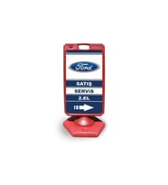 Ford     Reklam ve Yönlendirme Uyari Dubasi A Tabela Kırmızı