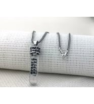 Ayetel Kursi Dualı Zemzem Sulu Muska Cevşen 925 Ayar Gümüş Erkek Kolye
