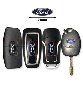 FORD Fiesta Fusion connect Transit Kumanda Anahtar LOGO DAMLA ETİKET Elips 2 ADET