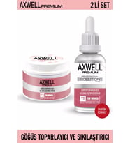 RC COSMETIC Axwell Premium Göğüs Sıkılaştırıcı ve Toparlayıcı 2'li Göğüs Bakım Seti (Serum 30ml+ Krem 100ml)