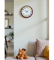 36 Cm Kırmızı Çocuk Odası Duvar Saati