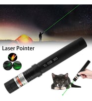 New Model Şarjlı Güçlü Yeşil Lazer Pointer Yakıcı  1000 mW  Siyah Metal Kasa 2024
