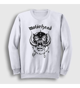 Presmono Unisex Beyaz Logo Motörhead Sweatshirt 68750tt