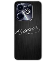 İnfinix Hot 40i Kılıf HD Desen Baskılı Kılıf - İmza Atatürk