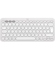 Kablosuz Klavye, Çoklu Cihaz Özellikli, Kişiselleştirilebilir Kısa Yollar, Bluetooth, Taşınabilir, Windows, macOS, iPadOS, Android, Chrome OS, Easy-Switch, Türkçe Q, Beyaz