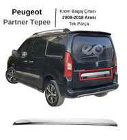 Peugeot Partner Tepee Uyumlu Krom Bagaj Çıtası 2008-2018  P.Çelik