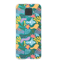 Huawei Mate 30 Lite ile Uyumlu 1mm Kapak Memphis Desen Tasarımlı Şeffaf Silikon Kılıf